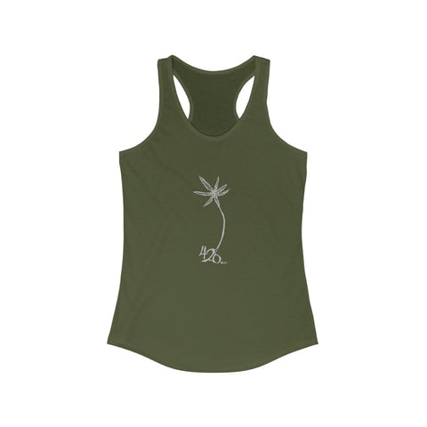 420 Collection - Racerback Woman's Tee - Army Green