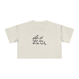 Inspirational Women's Crop Tee - Listen to Your Inner Voice