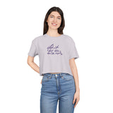 Inspirational Women's Crop Tee - Listen to Your Inner Voice