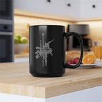 Criss Cross Sushi   |   15 oz. Black Ceramic Mug