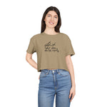Inspirational Women's Crop Tee - Listen to Your Inner Voice