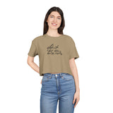 Inspirational Women's Crop Tee - Listen to Your Inner Voice