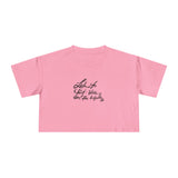 Inspirational Women's Crop Tee - Listen to Your Inner Voice