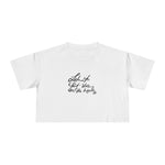 Inspirational Women's Crop Tee - Listen to Your Inner Voice