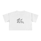 Inspirational Women's Crop Tee - Listen to Your Inner Voice