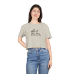 Inspirational Women's Crop Tee - Listen to Your Inner Voice