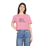 Inspirational Women's Crop Tee - Listen to Your Inner Voice