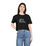 Inspirational Women's Crop Tee - Listen to Your Inner Voice