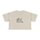 Inspirational Women's Crop Tee - Listen to Your Inner Voice