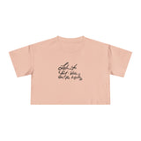 Inspirational Women's Crop Tee - Listen to Your Inner Voice