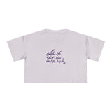 Inspirational Women's Crop Tee - Listen to Your Inner Voice