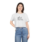 Inspirational Women's Crop Tee - Listen to Your Inner Voice