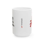 Criss Cross Sushi   |  15 oz. White Ceramic Mug