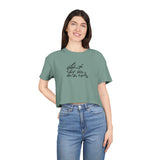 Inspirational Women's Crop Tee - Listen to Your Inner Voice