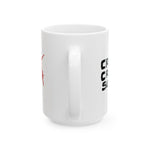 Criss Cross Sushi   |  15 oz. White Ceramic Mug