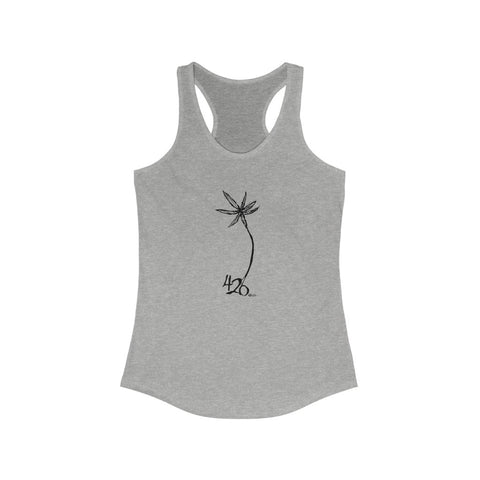 420 Collection - Racerback Woman's Tee - Heather Grey